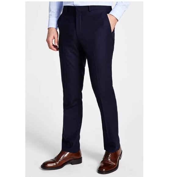 Men's Navy Suit Pants (Item 1 of 2) - Picture 1 of 6